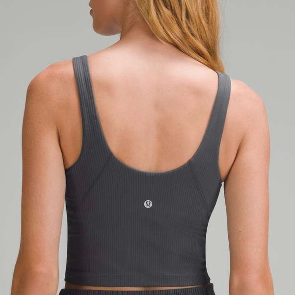Lululemon Align Ribbed Tank Top Graphite Size 4 Grey